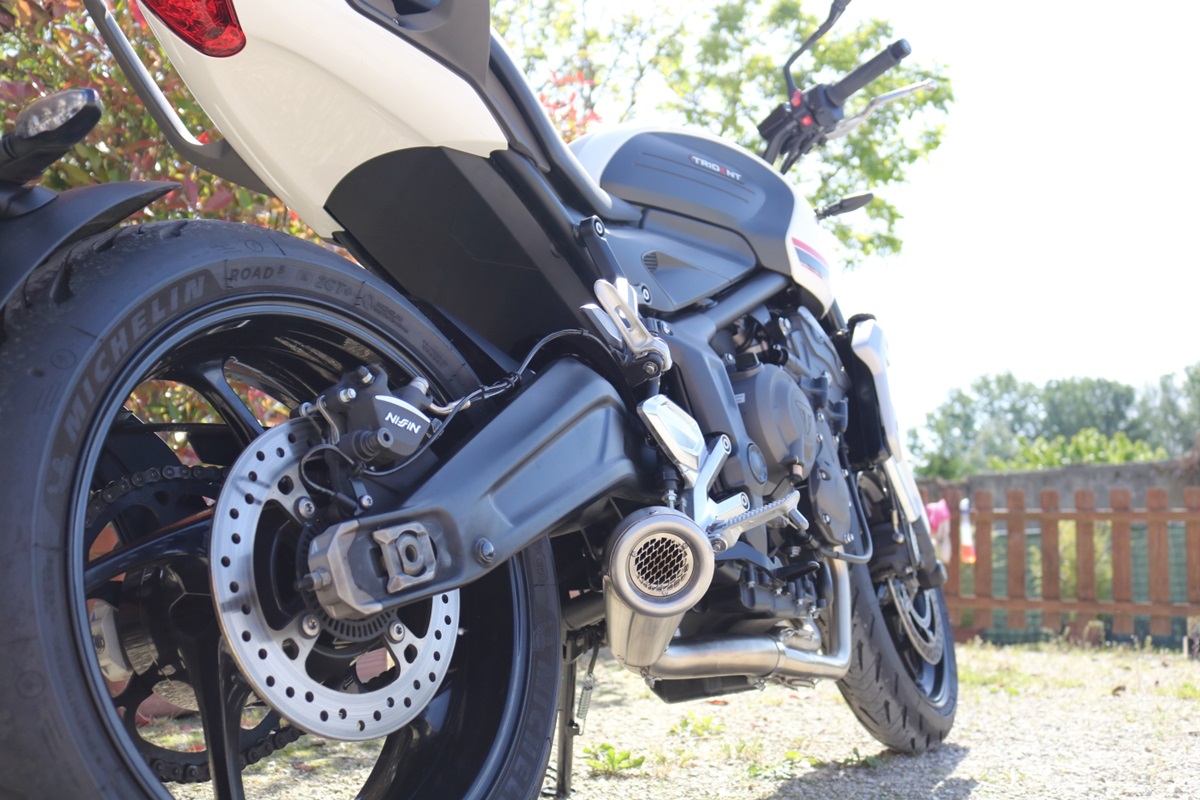 Slip-on exhaust GPR POWERCONE EVO E4.BM.101.1.PCEV Brushed Stainless steel including removable db killer and link pipe