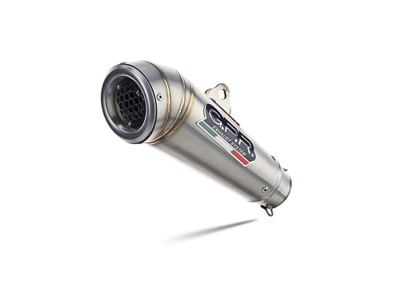 Slip-on exhaust GPR POWERCONE EVO KT.209.1.PCEV Brushed Stainless steel including removable db killer and link pipe