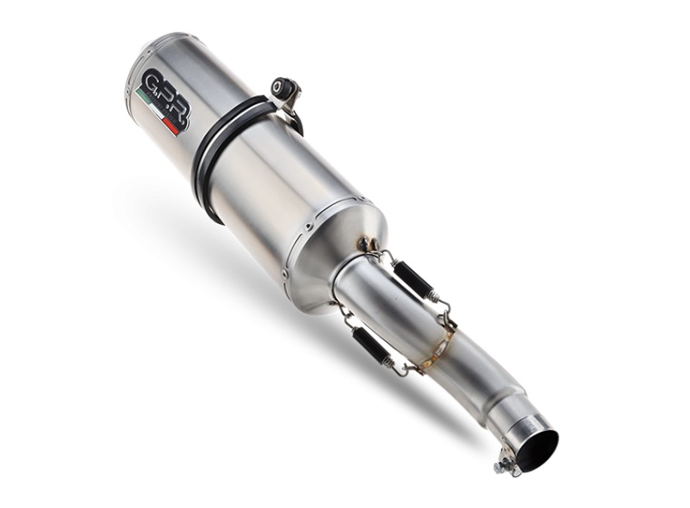 Slip-on exhaust GPR SATINOX VO.8.SAT Brushed Stainless steel including removable db killer and link pipe