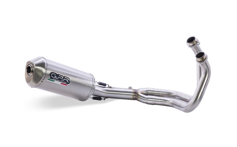 Slip-on exhaust GPR SATINOX KOV.1.SAT Brushed Stainless steel including removable db killer and link pipe