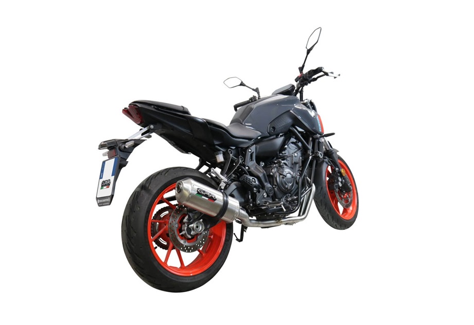 Dual slip-on exhaust GPR SATINOX GU.7.SAT Brushed Stainless steel including removable db killers and link pipes