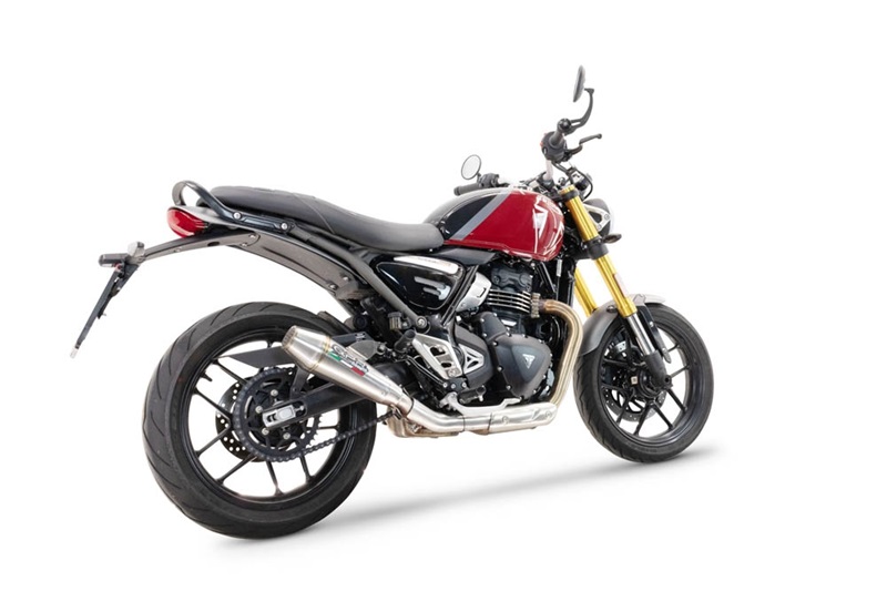 Slip-on exhaust GPR ULTRACONE E5.T.101.ULTRA Brushed Stainless steel including removable db killer and link pipe