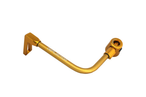 Lever guard ACCOSSATO DE002 with gold hose and joint left, aluminium