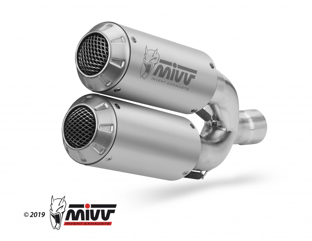 Full exhaust system 4x2x1x2 MIVV MK3 H.073.SM3X Stainless Steel
