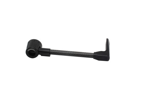 Lever guard ACCOSSATO DE006 with black hose and joint right, carbon