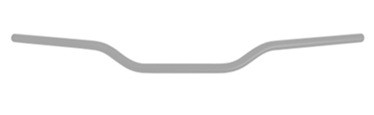 Handlebar ACCOSSATO HB051 Aluminium Made With Constant Diameter - 22 mm Crni