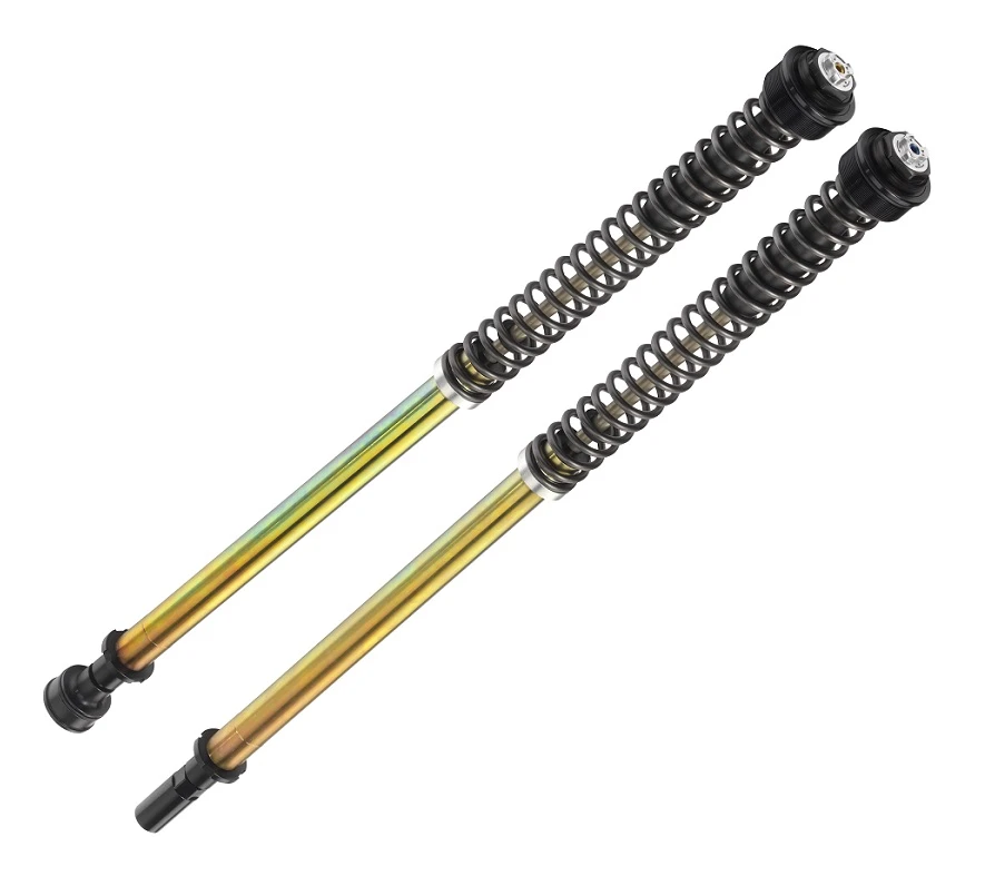 Pressurized cartridge BITUBO adjustable: spring preload, rebound, compression without oil, Black ring