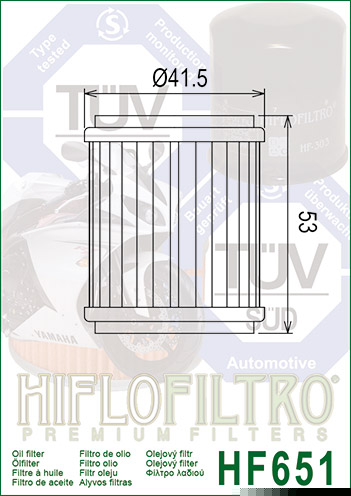 Filter ulja HIFLOFILTRO HF651