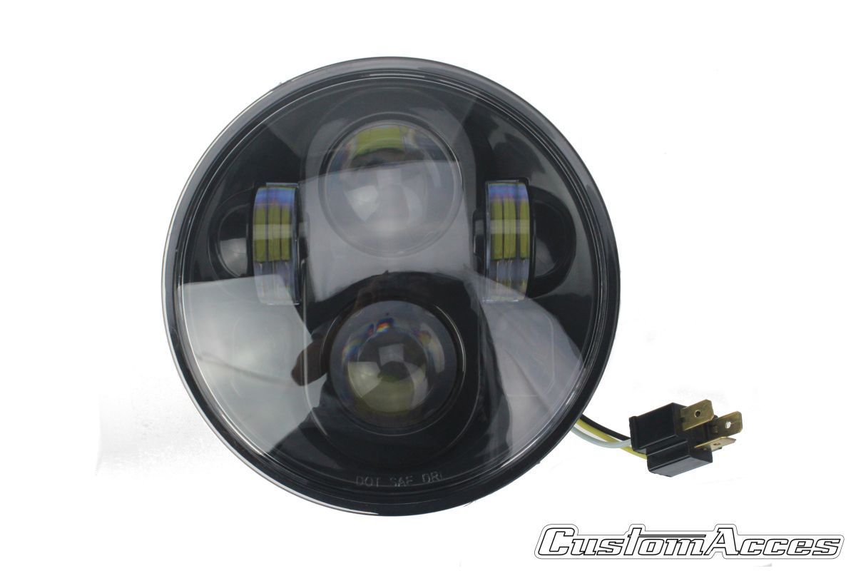 Headlight CUSTOMACCES OVNI HL0001N Crni