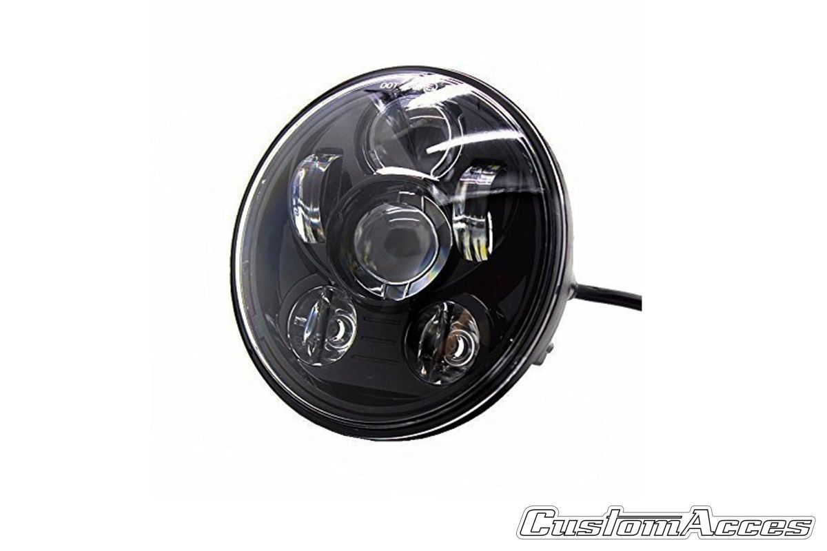 Headlight CUSTOMACCES OVNI II HL0002N Crni