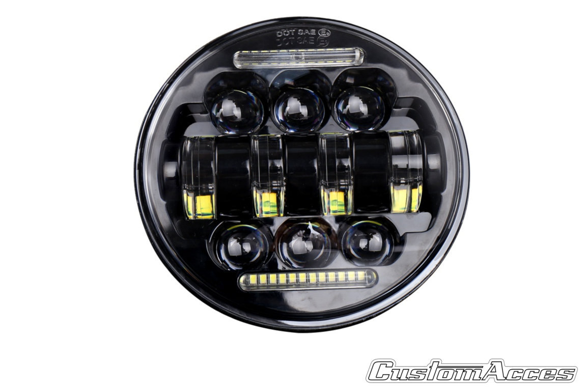 Headlight CUSTOMACCES ALIEN HL0004N Crni