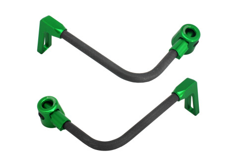 Lever guard ACCOSSATO DE008 with black hose and joint right + left , carbon