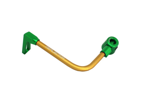 Lever guard ACCOSSATO DE002 with gold hose and joint left, aluminium