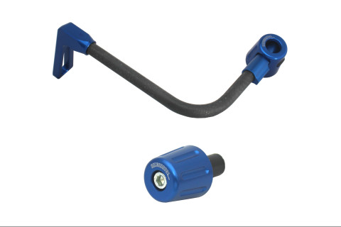 Lever guard in carbon + right end ACCOSSATO DE010 with black hose and joint left
