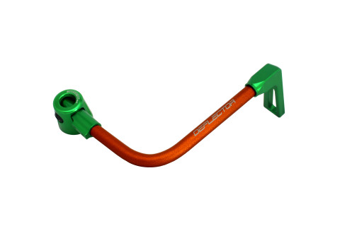 Lever guard ACCOSSATO DE001 with orange hose and joint right, aluminium