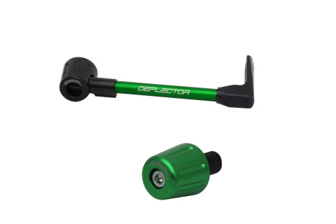 Lever guard in aluminium + left end ACCOSSATO DE004 with green hose and joint right