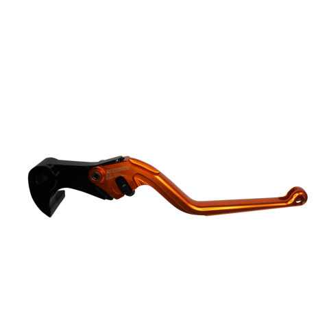 Brake lever ACCOSSATO EDR15 fixed CNC-worked aluminium, orange