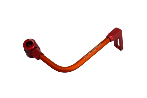 Lever guard ACCOSSATO DE001 with orange hose and joint right, aluminium
