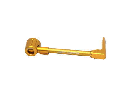 Lever guard ACCOSSATO DE001 with gold hose and joint right, aluminium