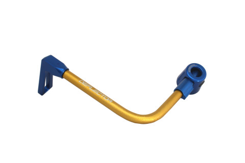 Lever guard ACCOSSATO DE002 with gold hose and joint left, aluminium