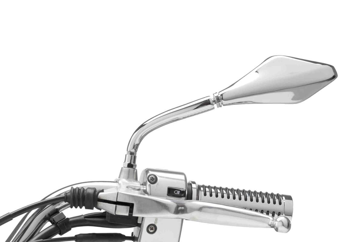Uzvratni retrovizor CUSTOMACCES SPEED JR0004J stainless steel pair
