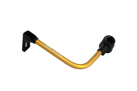 Lever guard ACCOSSATO DE002 with gold hose and joint left, aluminium