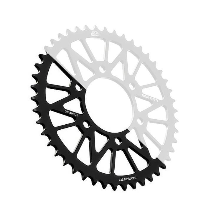 Rear ALU sprocket JT JTA 762-38BLK 38T, 520 Crni