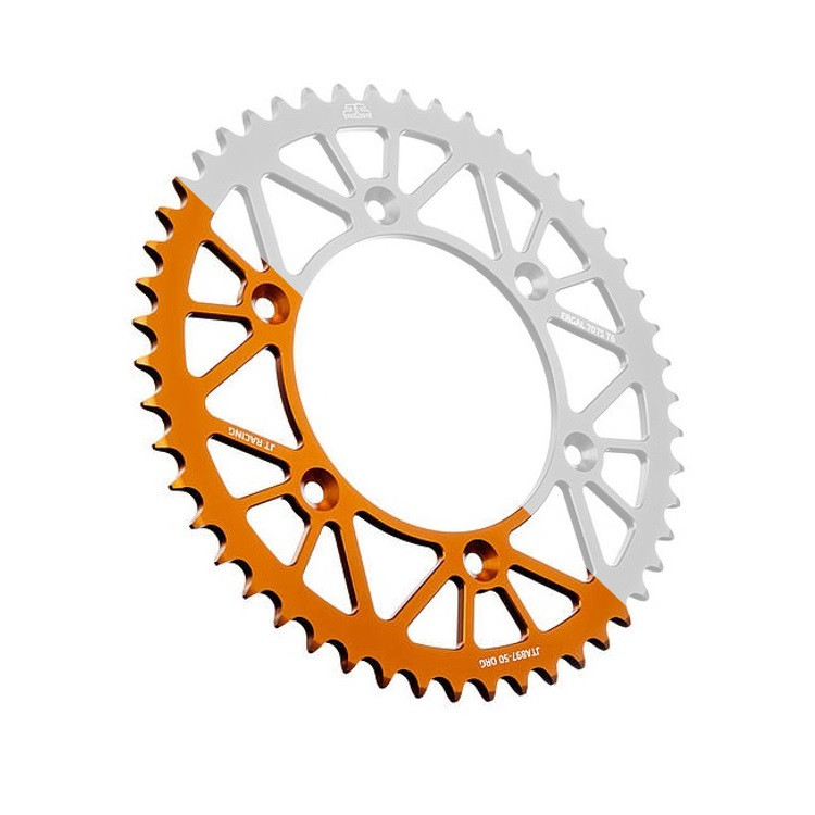 Rear ALU sprocket JT JTA 892-48ORG 48T, Orange