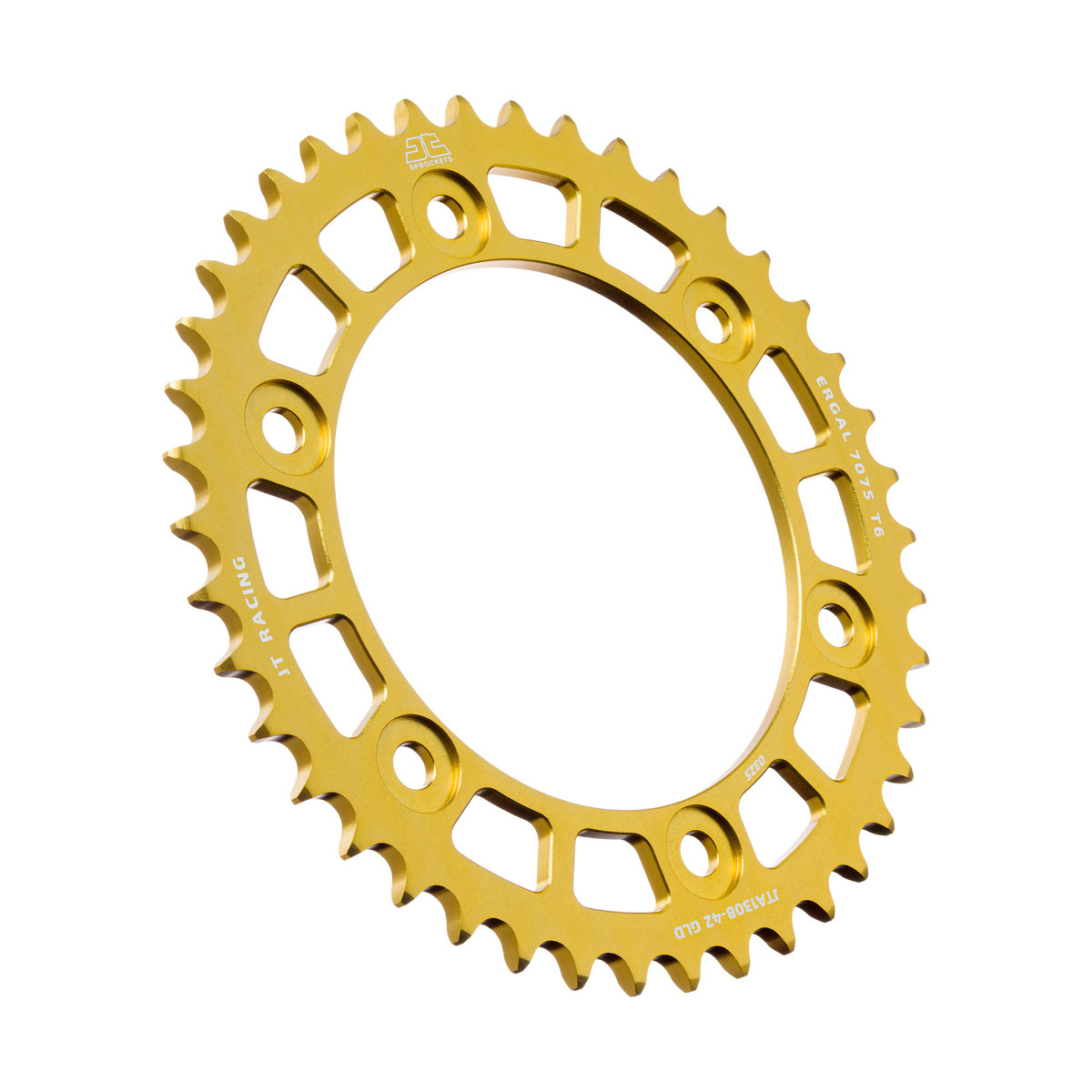 Rear ALU sprocket JT JTA 1308-42GLD 42T, 520 Zlat