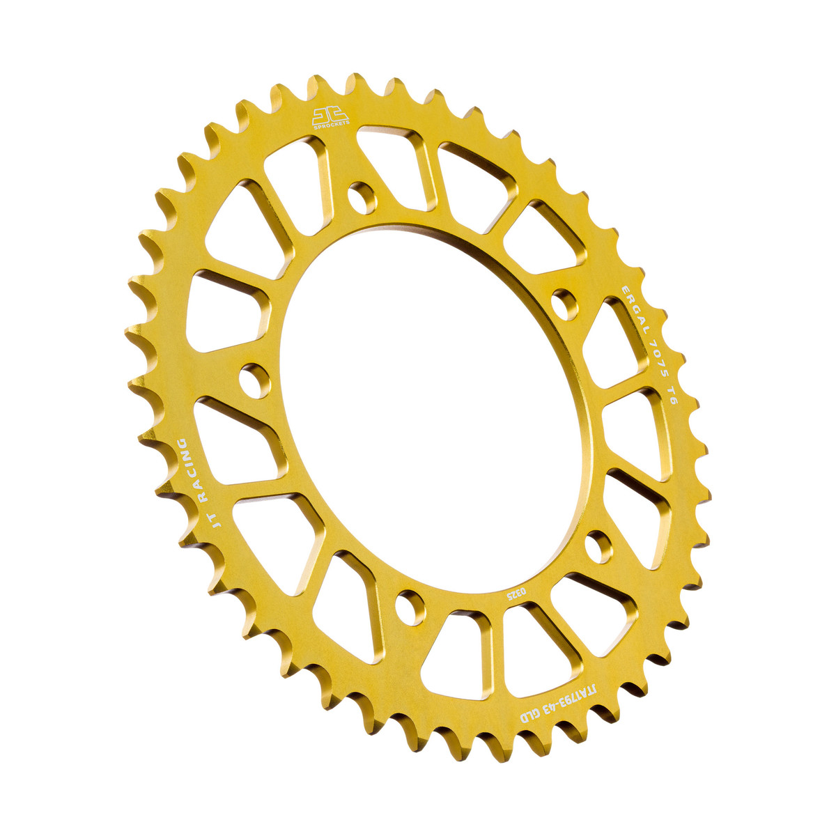 Rear ALU sprocket JT JTA 1793-43GLD 43T, 520 Zlat