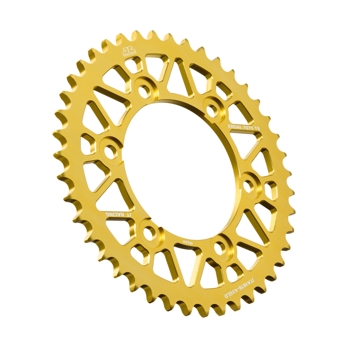 Rear ALU sprocket JT JTA 1876-43GLD 43)T, nt((525 Zlat