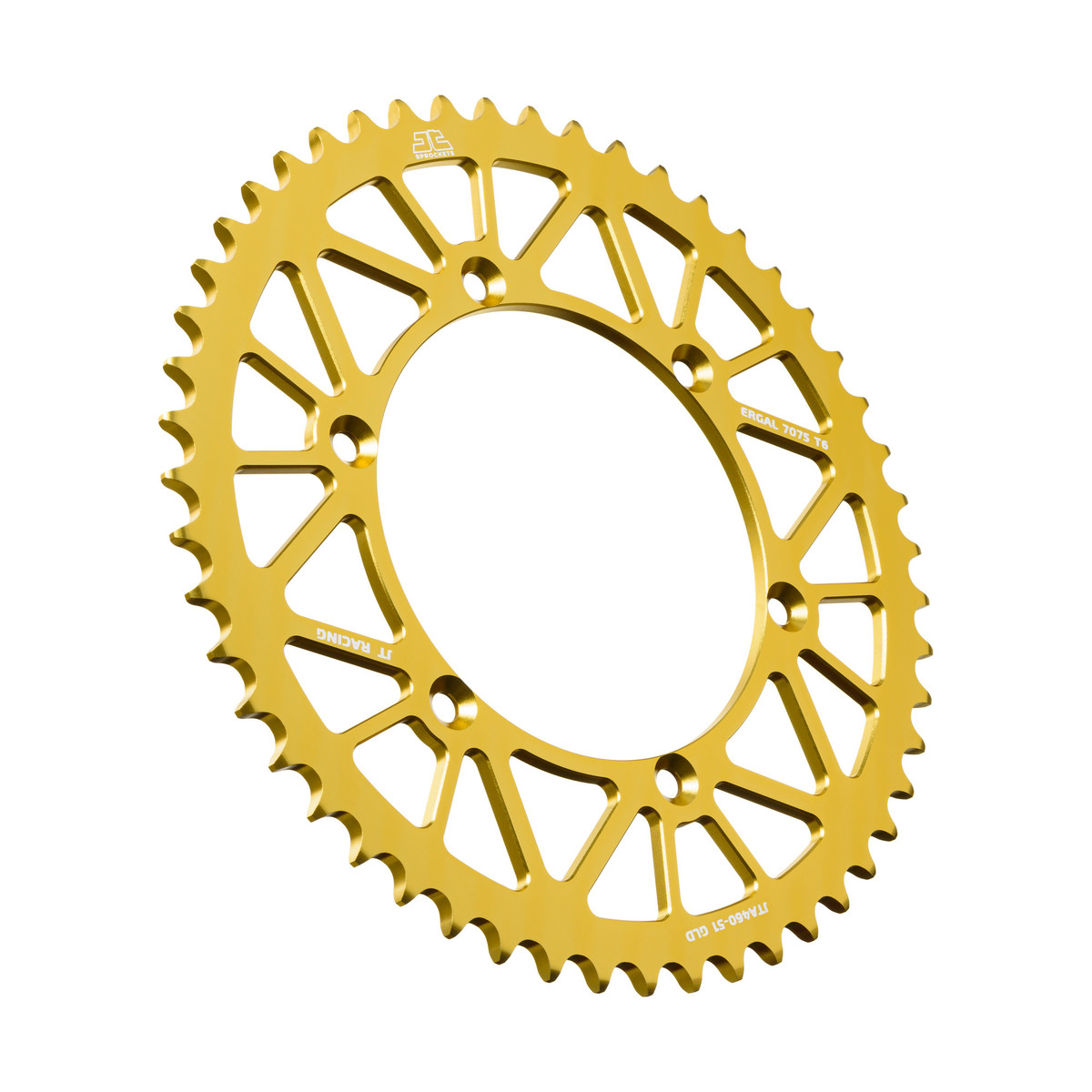Rear ALU sprocket JT JTA 460-51GLD 51T, 520 Zlat