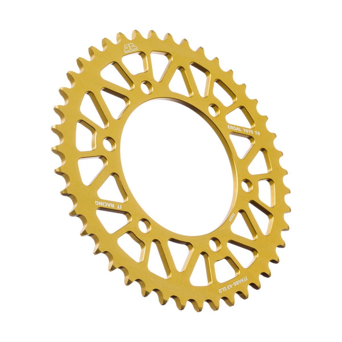 Rear ALU sprocket JT JTA 486-43GLD 43T, 520 Zlat