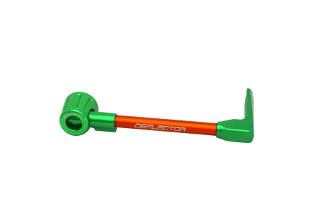 Lever guard ACCOSSATO DE001 with orange hose and joint right, aluminium