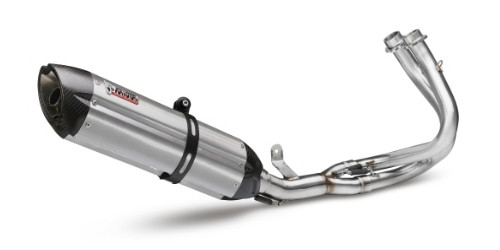 Cijeli ispušni sustav 2x1 MIVV SUONO K.029.L7 Stainless Steel / Carbon Cap