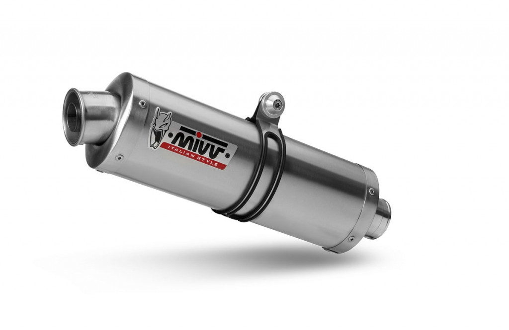 Cijeli ispušni sustav 2x1 MIVV OVAL K.041.LX1 Stainless Steel small for KAWASAKI Versys 650 2015-2020, MOTO GUZZI V 85 TT 850 / Travel 2019-2022