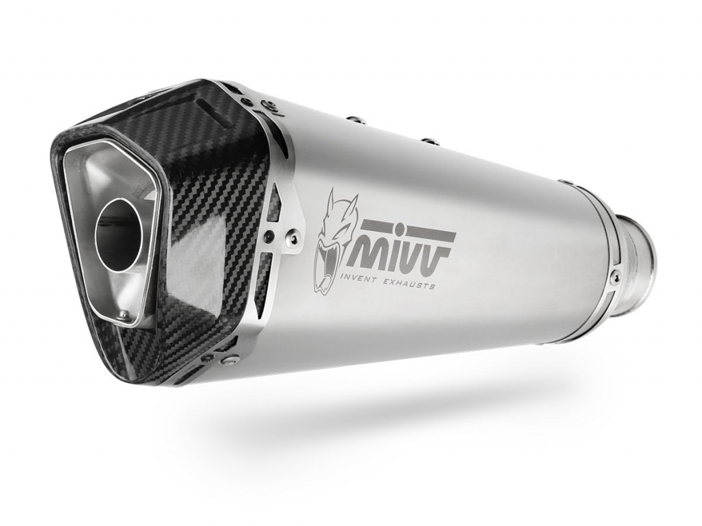 Silencer MIVV DELTA RACE K.049.LDRX Stainless Steel / Carbon Caps for KAWASAKI Versys 1000 / S / SE 2019-2024