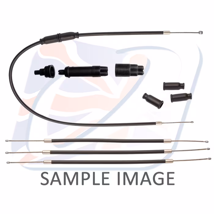 1:3 Throttle cable set Venhill K02-4-120 featherlight Crni