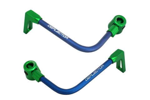 Lever guard ACCOSSATO DE003 with blue hose and joint right + left , aluminium