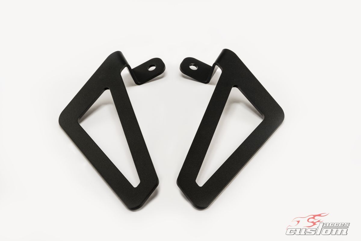 Rigid saddlebag supports CUSTOMACCES KF KF0003N Crni