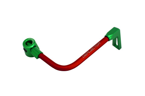 Lever guard ACCOSSATO DE001 with red hose and joint right, aluminium