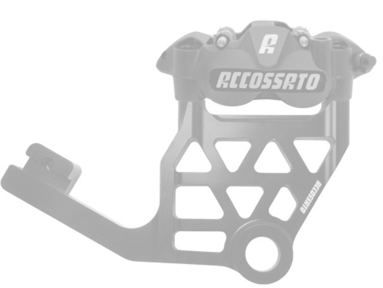 Radial Brake Caliper Kit Rear + Brake Flange ACCOSSATO KITA33 For Harley Davidson Touring