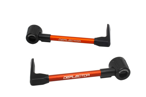 Lever guard ACCOSSATO DE003 with orange hose and joint right + left , aluminium