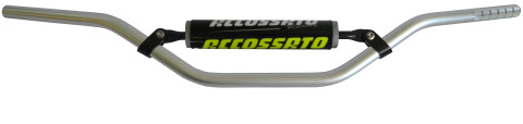 Handlebar ACCOSSATO HB066 Aluminium Made With Constant Diameter - 22 mm Crni