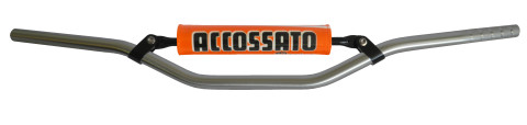 Handlebar ACCOSSATO HB063 Aluminium Made With Constant Diameter - 22 mm silver