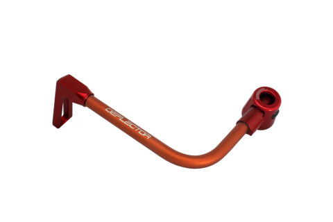 Lever guard ACCOSSATO DE002 with orange hose and joint left, aluminium
