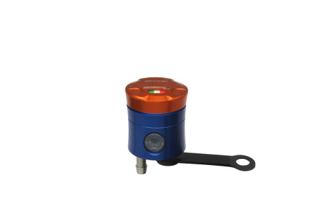 Brake fluid reservoir ACCOSSATO CNC-worked FU151 straight bracket included orange