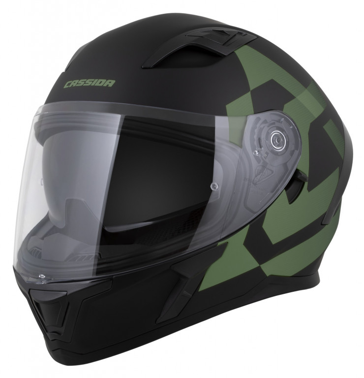 Full face helmet CASSIDA Orbit Grind black matt/army green 2XL