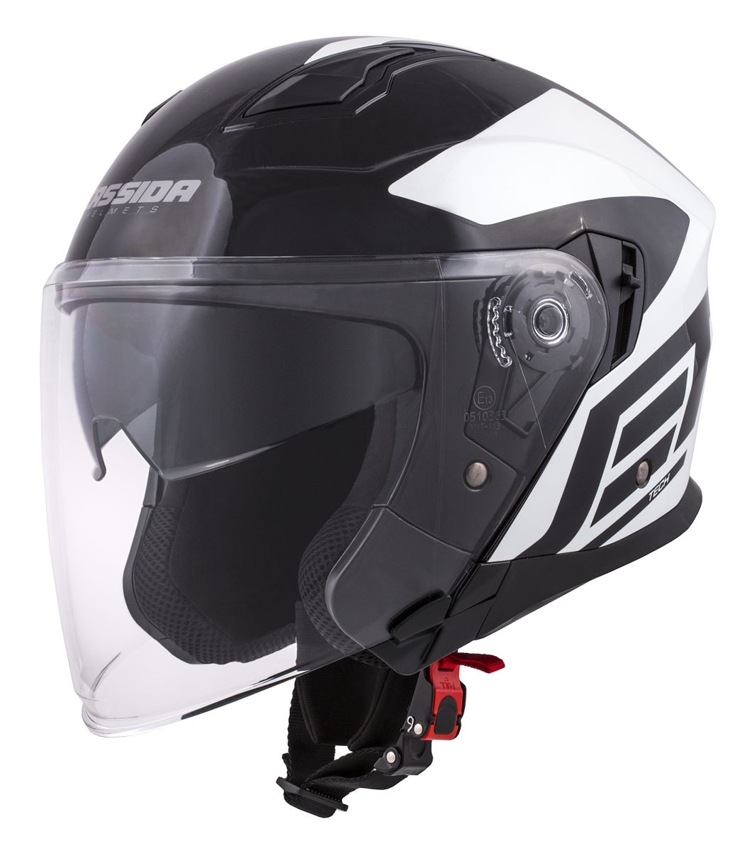 Jet helmet CASSIDA JET TECH CORSO black / white M