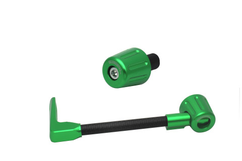 Lever guard in carbon + right end ACCOSSATO DE010 with black hose and joint left